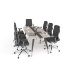 Uzay Ofis Royal Toplantı Masası - Lizbon - Antrasit (180cm)