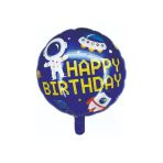 Uzay Temalı Happy Birthday Folyo Balon - Uzay Temalı Doğum Günü Balonu - Doğum Günü Süsü