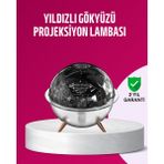 Uzay Temalı Projeksiyonlu Nemlendirici USB Güçlü Gece Lambası - SA002G-6FCWM3 - Çok Renkli