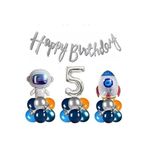 Uzay Temalı Zincir Doğum Günü Balon Set