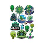 Uzaylılar Sticker Set 7 15 Parça Telefon, Tablet, Defter, Laptop Sticker