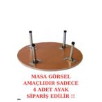 Uzerkan Yer Sofrası Ayağı Katlanır Yer Sofrası Ayağı 20 Cm 4 Ad. Vidalar Dahil