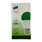 Uzlight 10W LED Ampul, E27 Duylu, 8200K Yeşil Işık
