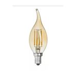 UZLIGHT LED E-14(İNCE DUY) RUSTİK KIVRIK BUJİ AMPUL GÜNIŞIĞI(2400K) 4WATT