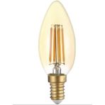 Uzlight Uzdec E14 4W Gold Dekoratif Led Buji Ampul