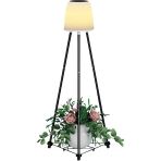 Uzm Light Ack Ag60-06851 457Mmx457mmx107mm Ip54 Led Ayaklı Solar Sıyah Aplık Güneş Enerjili Bahçe Aydınlatması, Rengi Ayarlanabilir Dekoratif Aydınlatma