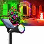 Uzm Light Cata CT-7321 LED Spot Rgb Solar Lamba Bahçe Aydınlatması Güneş Enerjili Sensörlü 18W Işık Duvar Çim Armatürü