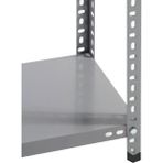 Uzman Grup Raf Sistemleri 4 Kat 2 Metre Çelik Depo Arşiv Rafı - 31 x 93 cm - Gri