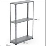 Uzman Grup Raf Sistemleri Uzman Grup Raf Çelik Raf-3 Blok 5 Raflı 2metre 31X60 Çelik Raf-Depo Rafı