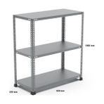 Uzman Grup Raf Sistemleri Uzman Grup Raf Çelik Raf 3 Raflı 1 Metre 43 x 93 Çelik Raf Depo Rafı