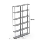Uzman Grup Raf Sistemleri Uzman Grup Raf Çelik Raf 6 Raflı 3 Metre 2 Blok 31 x 93 Çelik Raf Depo Rafı