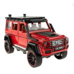 Uzman İthalat 1:16 Ölçek Metal Model Suv Araba Çek Bırak Işıklı Sesli Kırmızı