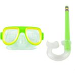 Uzman İthalat Şnorkel Maske Şnorkel Set Yeşil