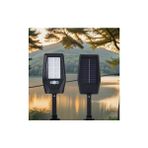 Uzmlight Cata CT-4693 Güneş Enerjili Kumandalı Solar Sokak Armatürü Lambası 40W Beyaz Işık IP65 (Konsol Dahil) - 6500K-Beyaz