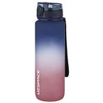 Uzspace 1000 ml Çift Renk Lacivert Kırmızı Softtouch Ff Collection Tritan Su Matarası