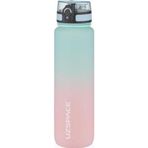 Uzspace 1000 ml Pembe Yeşil Softtouch Ff Collection Tritan Su Matarası