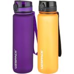 Uzspace 2'li 1000 ml Fiftyfifty Mor - Turuncu Tritan Matara Seti