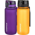 Uzspace 2'li 650 ml Fiftyfifty Mor - Turuncu Tritan Matara Seti