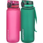 Uzspace 2'li Tritan 800 ml Fiftyfifty Pembe - Petrol Matara Seti