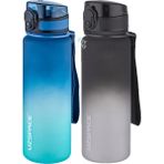 Uzspace 2'li Tritan Matara Seti 500 ml Çift Renk Softtouch Ff Collection Tritan Su Matarası - Beyaz - Mavi
