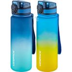 Uzspace 2'li Tritan Matara Seti 500 ml Çift Renk Softtouch Ff Collection Tritan Su Matarası - Sarı - Mavi