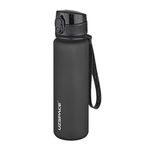 Uzspace 500 ml Tritan Su Matarası 13 farklı Renk Softtouch Siyah