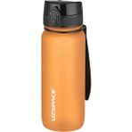 Uzspace 500ML-650ML-800ML-1000ML Yenilenen Renkler Soft-Touch Serisi Askılı Akıtmaz Tritan Su Matarası - 0,65 lt - Turuncu