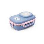 Uzspace 600 ml Çorba Kaseli-Çelik Kaşık Çatallı Paslanmaz Çelik Bento Lunch Box Yeni Nesil Sefer TASI-FFLBOX8021600 - Lacivert