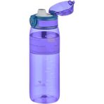 Uzspace 600ML Yeni Koleksiyon Silikon Gövde Rahat Içim Ağızlı Tritan Su Matarası Bpa Yok Koku Yok - Mor