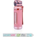 Uzspace Silikon Gövde Trıtan Su Matarası - 800 Ml. - Pembe