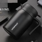 Uzspace X5 İkili Termos Seti 830ml Siyah
