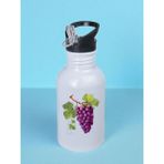 Üzüm Baskılı Matara Suluk 600 ml - Sporcu Suluğu, Büyük Suluk, Spor Matara, Sporcu Sulukları