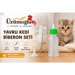 Üzümoğlu 1 Adet Yavru Kedi Biberon Seti 60ML – Temizlik Fırçası ve Yedek Emzik Dahil