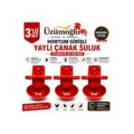 üzümoglu 3 adet Hortum Girişli Yaylı Çanak Suluk Otomatik Tavuk Civciv Suluk Sistemi Kümes İçin Set