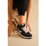 Uzun Bilekli Spor Sneakers Ayakkabı beyaz siyah 40