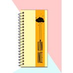 Uzun İnce Dar Çizgisiz Not Defteri Kalın Karton Kapak Spiralli 21x10 cm 120 Sayfa Mikroperforajlı Çek Kopart Özellikli Kentsoylu No:1 Bulutta Sallanan Kız Tema