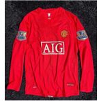 Uzun Kol Cristiano Ronaldo 2008 moscow Manchester. Unıted. Yetişkin Forması kırmızı (kırmızı, M)