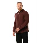 Uzun Kol Double Müslin Erkek Sonbahar Ve Kışlık Sweatshirt Bordo Brd