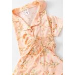 Uzun Kol Gömlek Yaka Kadın Pinterest Pijama Takımı - Mevsimlik Kadın Pijama- Geniş Beden Aralığı