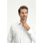 Uzun Kol Non Iron Saten Klasik Pamuklu Gömlek - XS - Beyaz