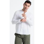 Uzun Kol Poplin Ege Erkek Yazlık Gömlek Beyaz Byz - 3XL