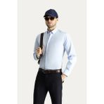 Uzun Kol Regular Fit Non Iron Ütü Gerektirmeyen Pamuklu Gömlek - 3XL - Uçuk Mavi