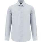 Uzun Kol Slim Fit Dar Kesim Non Iron Klasik Saten Pamuk Gömlek - Orta Gri