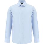 Uzun Kol Slim Fit Dar Kesim Non Iron Klasik Saten Pamuk Gömlek - Uçuk Mavi