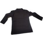 Uzun Kollu Boğazlı Bebek Sweatshirt Body Siyah Unısex Tuhfetower - 2 Yaş