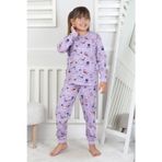 Uzun Kollu Cute Cat Desenli Kız Çocuk Pijama Takımı