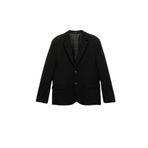 Uzun Kollu Kapaklı Cep Detaylı Düğmeli Slim Fit Mono Yaka Blazer Ceket