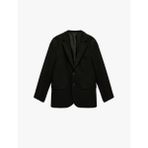 Uzun Kollu Kapaklı Cepli Düğmeli Slim Fit Mono Yaka Blazer Ceket
