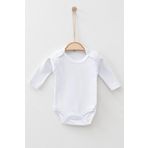 Uzun Kollu Kız Bebek Çıtçıtlı Body - Büyük Boy (Bbyrn)