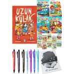 Uzun Kulak ve 4'lü Maskeli Boyama 10'lu Hikaye